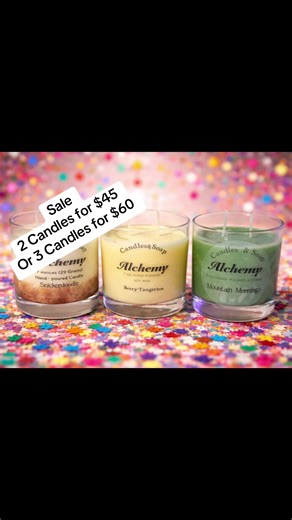 ✨ End of Year Candle Sale! ✨ Ring in the new year with your favorite handcrafted scents 🕯️ 🎉 Buy 2 candles for $45 🎉 Buy 3 candles for $60 👉 Just use code 45 or 60 at checkout to unlock the deal! Our candles are hand-poured with soy wax and thoughtfully crafted to fill your home with warmth, comfort, and a little bit of magic ✨ 🕯️ Perfect for gifting 🕯️ Perfect for self-care 🕯️ Perfect for starting the new year cozy 🛒 Shop now before the sale ends!