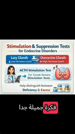 Stimulation vs Suppression Hormonal Tests لمشاهدة الفيدو الكامل الرابط في أول تعليق | Clinical and Chemical Pathology. From Basics to Advances