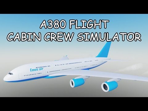 Epic FULL A380 Flight Experience! Cabin Crew Simulator in ROBLOX