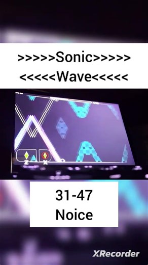 Sonic Wave 31-47% | good progress #geometrydash #gddemon #sonicwave