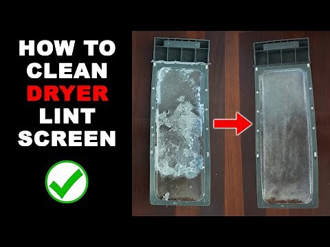 How To Clean Plugged Dryer Lint Screen or Trap