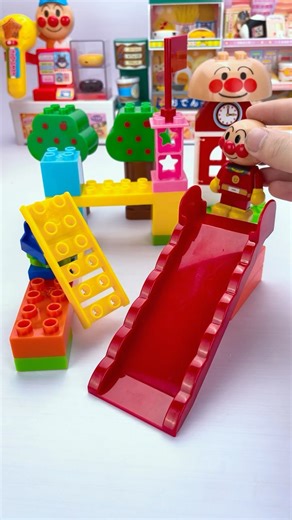 Satisfying ASMR Making Anpanman Park Block Bucket #asmr #toys #anpanman