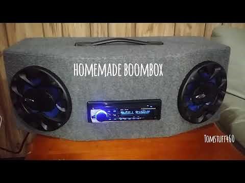 Homemade boombox car stereo