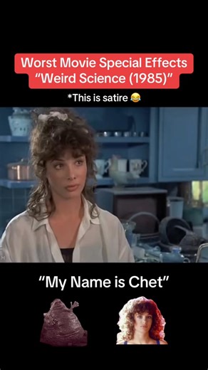 Worst Movie Special Effects “Weird Science (1985)” This is satire 😂 #weirdscience #kellylebrock #movieclips #80s #80smovies #80smusic #johnhughes #specialeffects #specialeffect #cgi #funny #moviereview #recap #commen~ | Barb Castillo