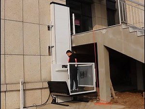 Outdoor wheelchair lift