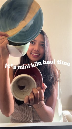 Kiln haul   beginner potter thoughts 🪴✨ Sharing 5 pieces from previous classes, what I liked, what I’d change and what I’m learning as a baby ceramicist. Potters: what beginner practice plan actually helped you get better? How often were you at the studio? Did you follow a throwing roadmap? (Also… how many times did I say “also” in this video 😭) #ceramics #pottery #kilnhaul #wheelthrowing #claytok