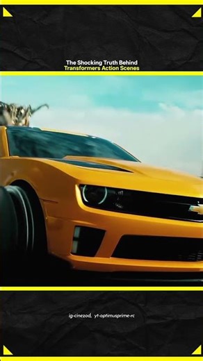 Transformers Dark Of The Moon BTS Car Crash || #shorts #transformers