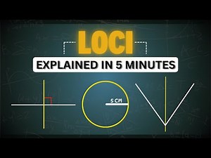 Loci Explained in 5 MINUTES | Perpendicular Bisector, Angle Bisector, Distance from a Point