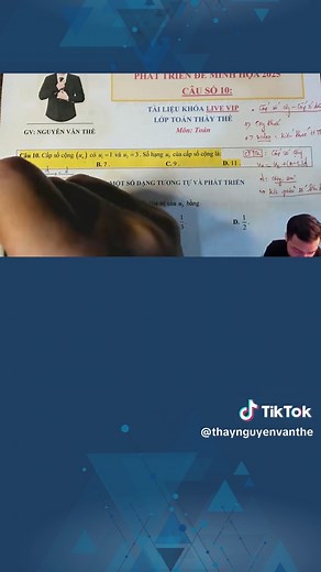Tổng ôn cấp tốc toán 12: Cấp số cộng & cấp số nhân