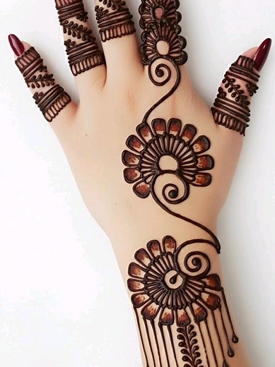 Beautiful Easy Arabic Mehndi Design Tutorial