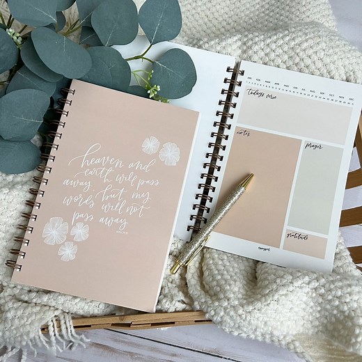 Christian Bible Study Journal: Scripture Notebook With Prompts - Etsy