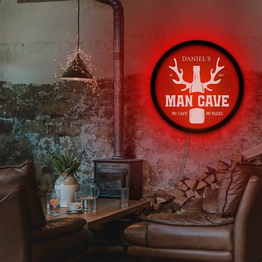 Custom Man Cave Sign, Man Cave Neon Sign, Man Cave Name Sign, Man Cave Led Light, Man Cave Light Sign, Fathers Day Garage, Fathers Day Sign - Etsy Australia