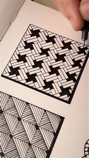 Easy Pattern Tutorial 🌸 #artideas #zentanglelegend