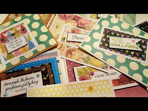 EASY-TO-MAKE CARDS USING SCRAP EMBELLISHMENTS
