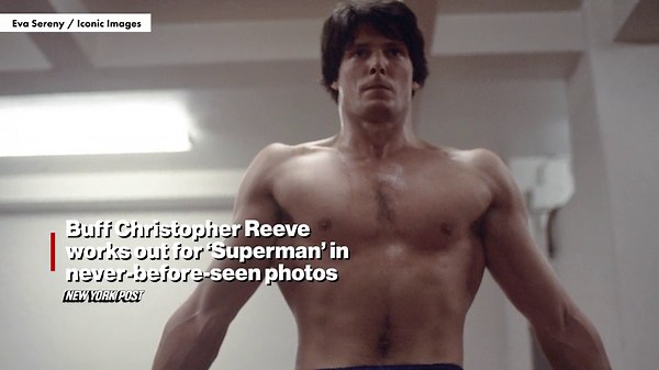 Shirtless Christopher Reeve displays buff bod as he works out for ‘Superman’ in never-before-seen 1977 photos