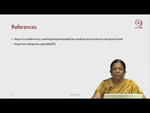 Lec 46 Lab: LPC for speech synthesis