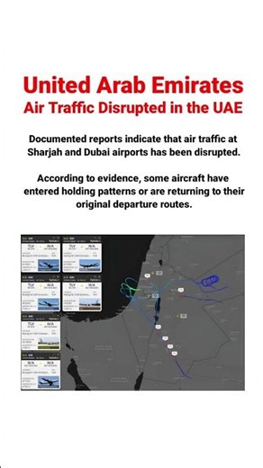🚨🚨🚨 Air Traffic Disrupted in the UAE
