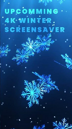 Relaxing Winter Snowflakes ❄️ | 4K Screensaver Preview