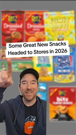 Snackolator on Instagram: "Cancel your 2026 resolutions because the snacks are coming for you to kick off the new year! We've got three new Ritz items including two Drizzled flavors and new Cheese Pizza Bits while Chips Ahoy Candy Blasts minis are heading to stores now. Wheat Thins is bringing their Ranch flavor back and Fruit Riot has a new SpongeBob Squarepants collab. Ben & Jerry's has five new ice cream bar flavors coming out and Little Debbie has new Banana Pudding and Boston Creme Pies in