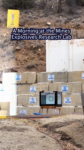 Did you know that just outside of the Edgar Mine is a space for explosives testing? This is the @explosivesresearchlab! | Colorado School of Mines