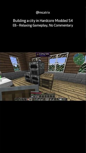 Building a city in Hardcore Modded S4 E6 - Relaxing Gameplay, No Commentary (Short 17)