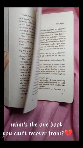 One book you cannot recover from.. Subscribe #booktube #books