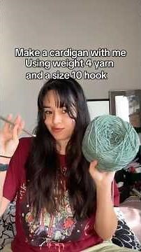 How to Crochet a Lightweight Cardigan for Winter Fast and Easy Big Hook Tutorial #crochet #winter