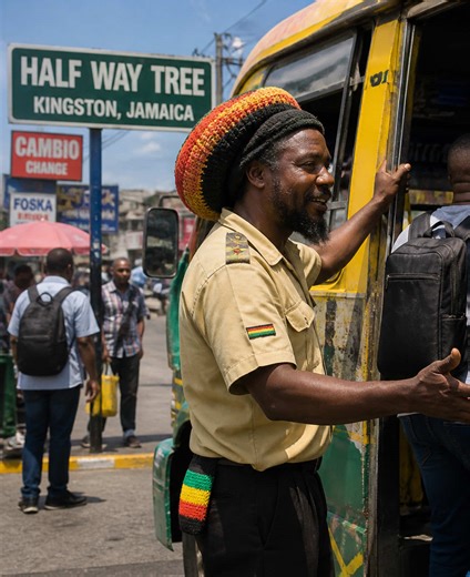 Rasta conductor man pon video a nyam front 😂😂😂 #busconductor #jamaicatiktok #jamaicantiktok🇯🇲viral #jamaicamixup