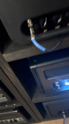 Reamping some stupid heavy sounding chugs tonight! @lichtlaermaudio Prometheus providing the goods! Boosted with the @obsidian.audio The Devil pedal. Running through my @omegaampworks 2x12 inside of my @gikacoustics bass trap hut 🤣🤣🤣. Guest appearance from assistant engineer Otis! 🐈‍⬛ | Phil Pluskota