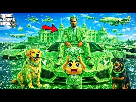 GTA 5 : Franklin & Shinchan Touch Everything And Turn It Into Diamond & Gold!| GTA 5 Bangla Gameplay