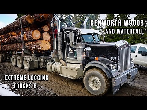 Extreme Logging Trucks 6 Kenworth W900B and Waterfall