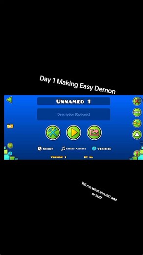 Day 1 of Geometry Dash Level Decoration