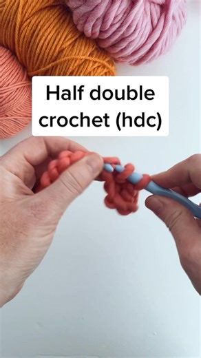 How to half double crochet #crochettiktok #crochettutorial #howtocrochet