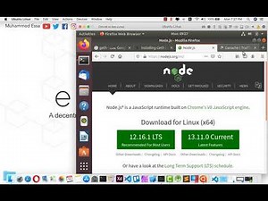 32 install nodejs, ganache , geth & ethereum on Linux