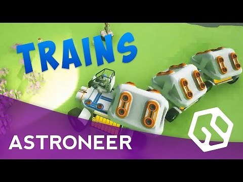 ASTRONEER TIPS AND TRICKS (with TRAINS) How to connect trucks and rovers