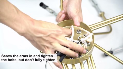 Qamra Modern Farmhouse Gold Chandelier for Dining Room, 12-Light Rustic Candle Chandelier Light Fixture, Industrial Hanging Chandeliers Lighting for Living Room, Kitchen, Staircase, Entryway, Foyer