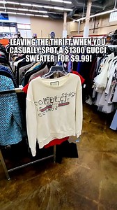 1.2M views · 2.7K reactions | Ran to the cash register so fast!!!!!!!!! #thrifting #thrifttips #tipsandtricks #thriftshopping #thriftersunite #gucci #luxury #thriftersofinstagram #thriftstorefinds #thrifthaul #reseller #resellercommunity #makemoneyonline #flipforprofit #poshmarkseller #ebayseller #goodwill #goals #goodwillfinds #bolo #reselling #passiveincome #sidehustle | Jennifer Farmer | Facebook