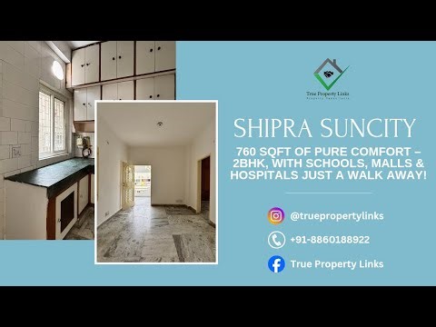 Ready to Move 2BHK in Shipra Suncity Indirapuram | Property Tour 2025