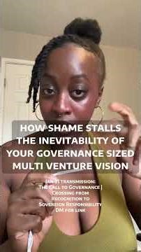 How shame stops the vision materialization process