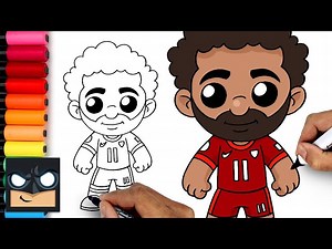 How To Draw Mohammed Salah - Videos For Kids
