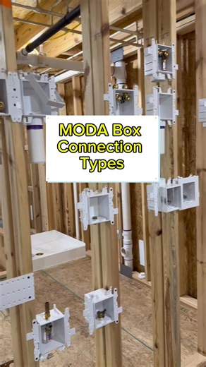 Oatey 101: MODA Box Connection Types Completely modular and flexible, MODA Supply Box Systems provide an almost infinite range of solutions for every supply box need. . . . #oatey #plumbing #plumber #newhome #construction #repair #service #supplybox | Oatey