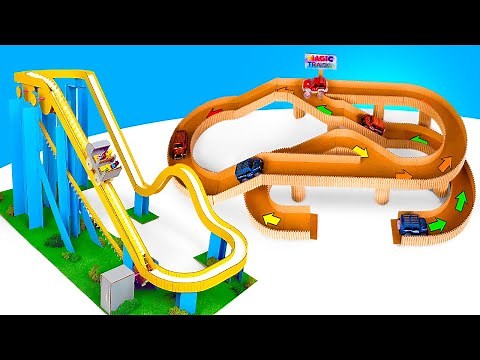Coolest Cardboard Rides || DIY Car Race Track And Roller Coaster From Cardboard