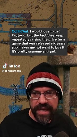 Factorio is worth every penny that the Dev charges for it #CohhCarnage #thoughts #factorio #gaming #gamedev