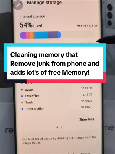Cleaning memory that Remove junk from phone and adds lot's of free Memory!#settings#memory#storage #cleaning#learnontiktok