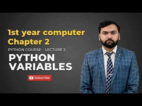 variables in python || Python tutorial for beginners || 1st year computer chapter 2 lecture 2