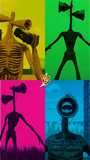 Siren Hend Coffin DanceMegamix Colour Challenge Combo Song Cover||#sirenhead #sirenheadvoice #shorts