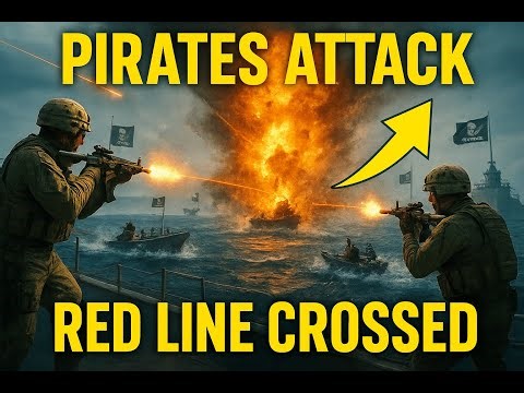 31 Pirate Boats vs U.S. Navy Supply Ship | Unbelievable Sea Battle
