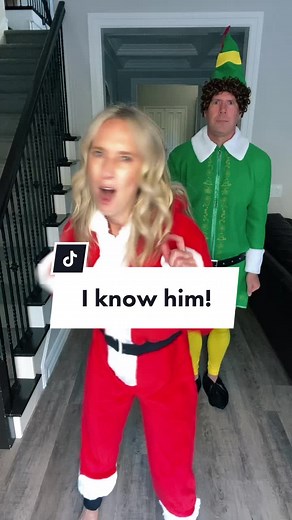 I know him! #GivingThanks #holidaytiktok #Elf #willferrell #santa