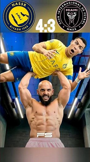 The Day Ronaldo Showed Messi's Bodyguard | Al nassr vsinter Miami imaginary🤯 match 🔥 #ronaldo #goat🐐