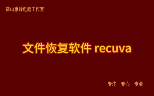 文件恢复软件 recuva